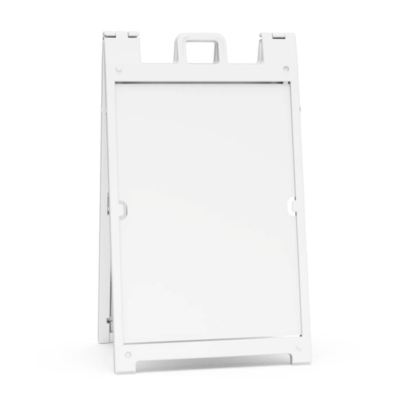 Signicade Deluxe 24x36 in. White with Coroplast Signs – Attention Getters
